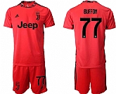 2020-21 Juventus 77 BUFFON Red Goalkeeper Soccer Jersey,baseball caps,new era cap wholesale,wholesale hats